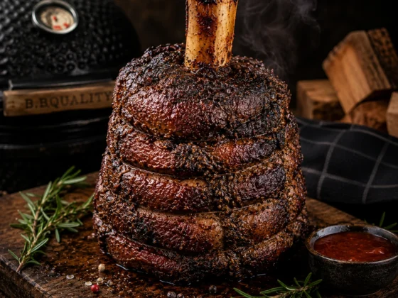 Angus beef hammer van Iers rundvlees low & slow bereid op de BBQ