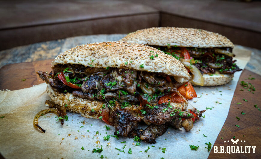 Ribeye philly cheese steak recept | SPG rub | Maikel | BBQuality