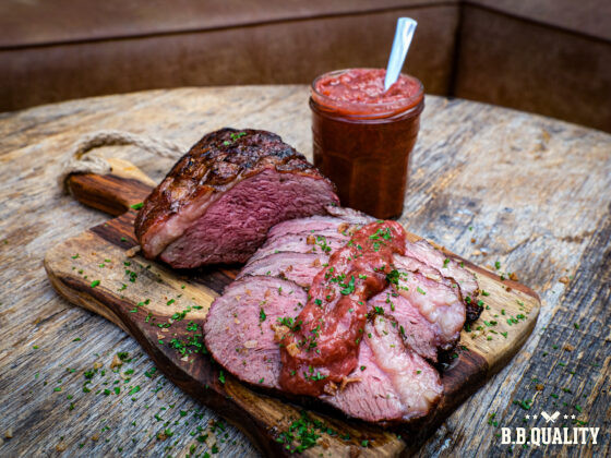 Angus picanha recept met rabarber aardbeien compote | No Mercy rub | The Boost | Maikel | BBQuality