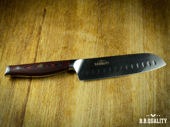 Paudin Plume Damascus Santoku messen2024 | BBQuality