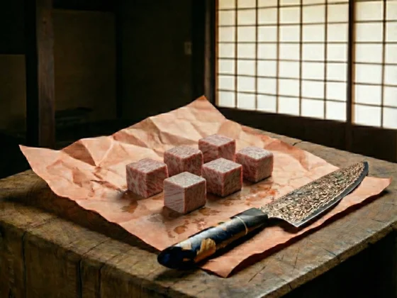 Wagyu entrecote blokjes A5 Japans (Full Blood)