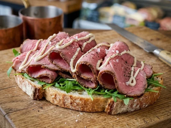 Angus rosbief gesneden van graangevoerde Angus zijlendes heerlijk voor op brood als vleeswaren