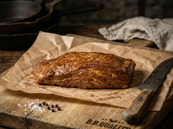 Perfect bereide Uruguayaanse Angus bavette steak van het maanvlees